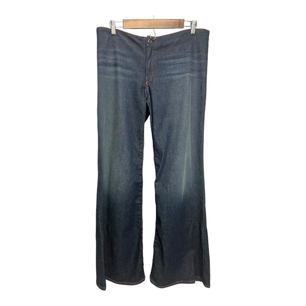 AG ADRIANO GOLDSCHMIED Women's the Suzie Q Blue Flare Jeans USA Size 32 Hippie